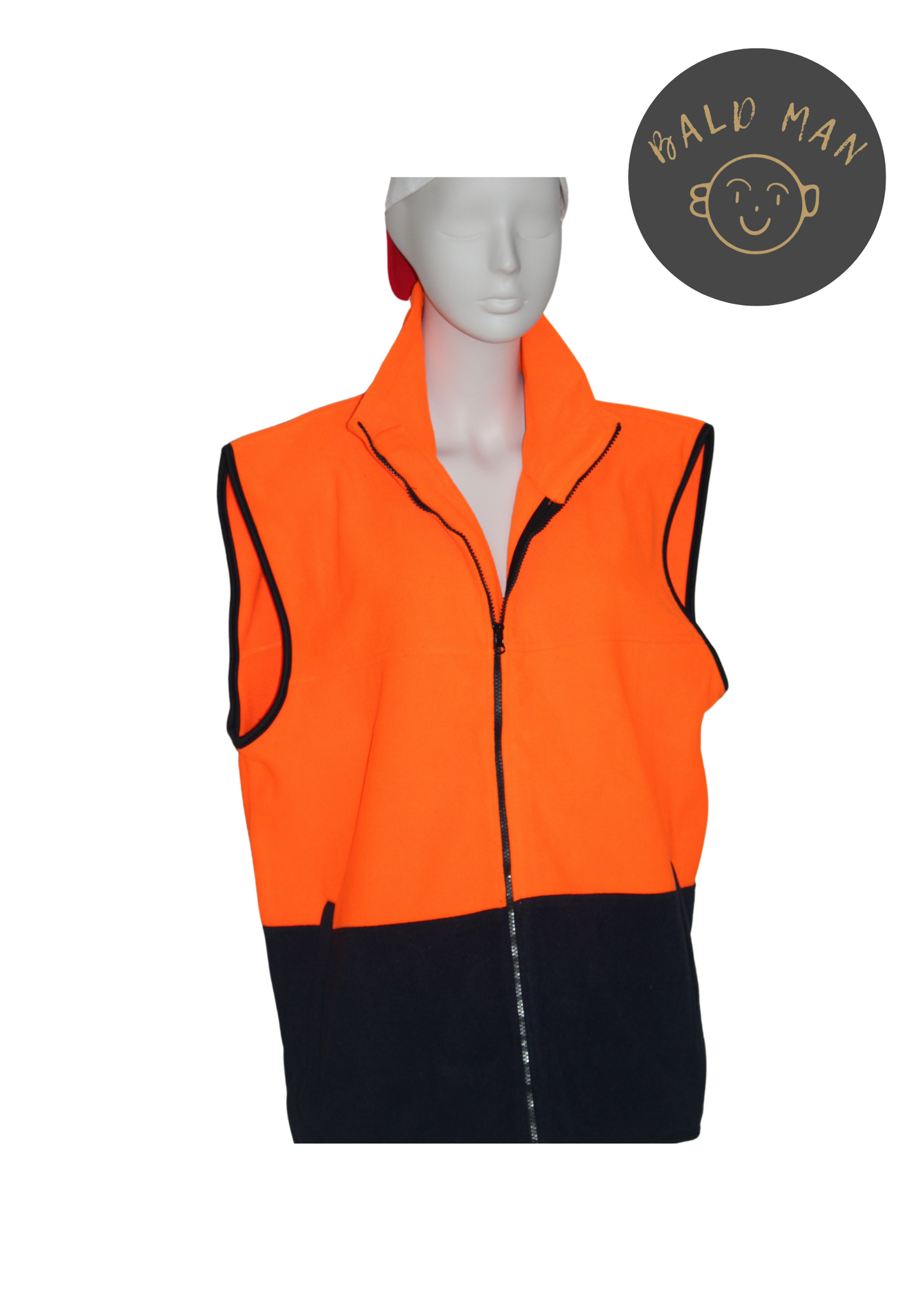 Safety Puffer Vest Daily-wear/Construction - Orange