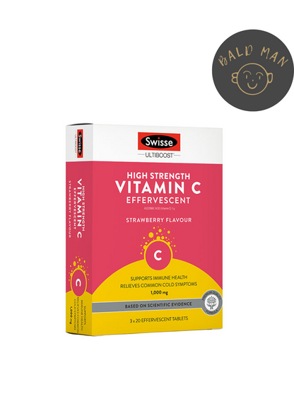 Swisse Ultiboost High Strength Vitamin C 60 Effervescent Tablets