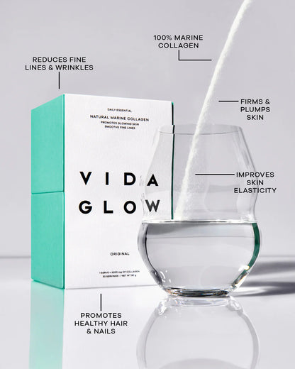 Vida Glow NATURAL MARINE COLLAGEN SACHETS Original 30x3g