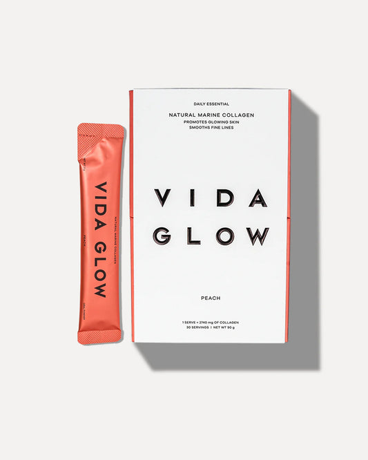 Vida Glow NATURAL MARINE COLLAGEN SACHETS Peach 30x3g