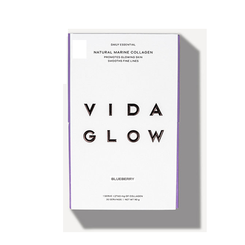 Vida Glow NATURAL MARINE COLLAGEN SACHETS BLUEBERRY 30x3g